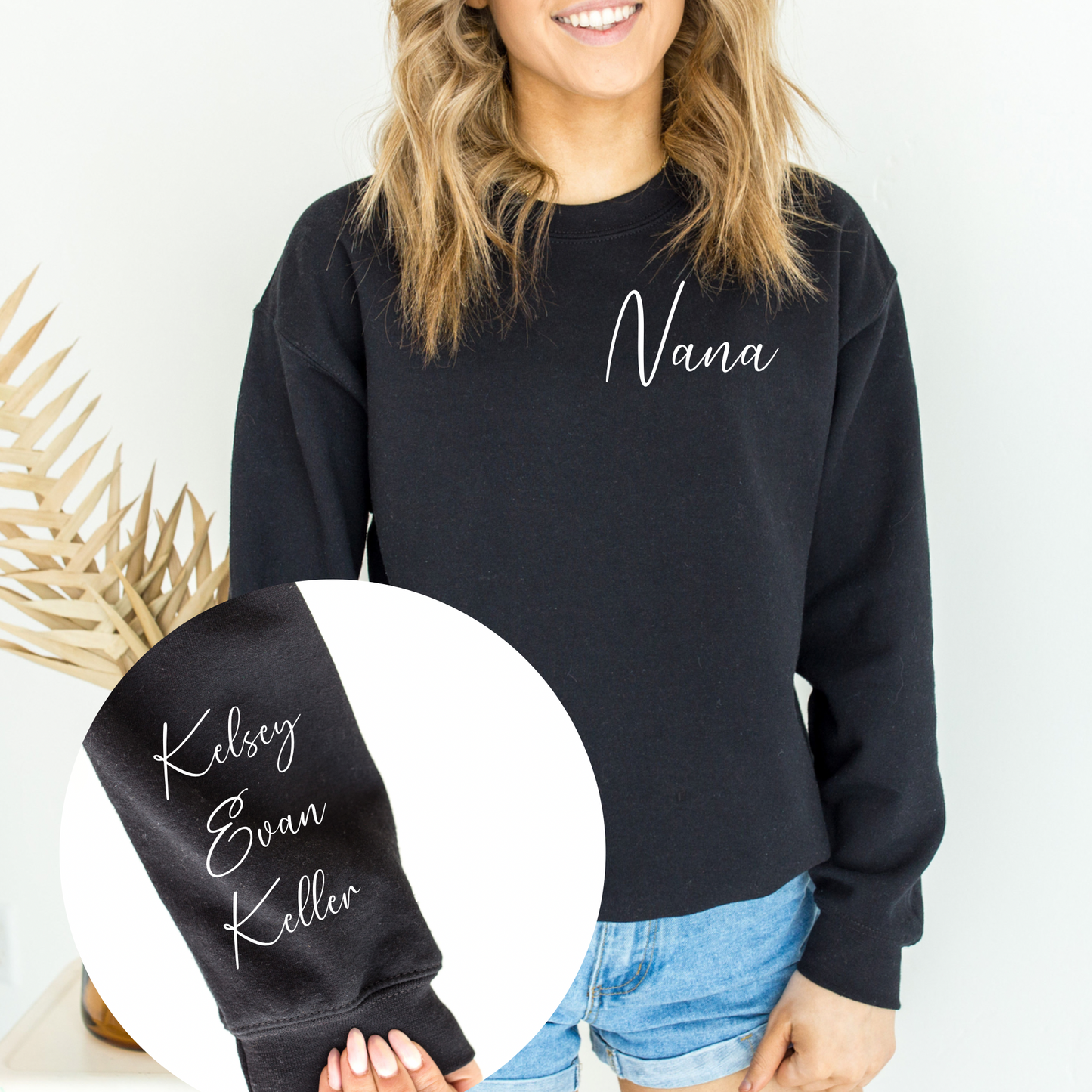 Gift for Mom | Gift for Grandma | I wear my heart on my sleeve | Custom Sweater | Unique gift idea