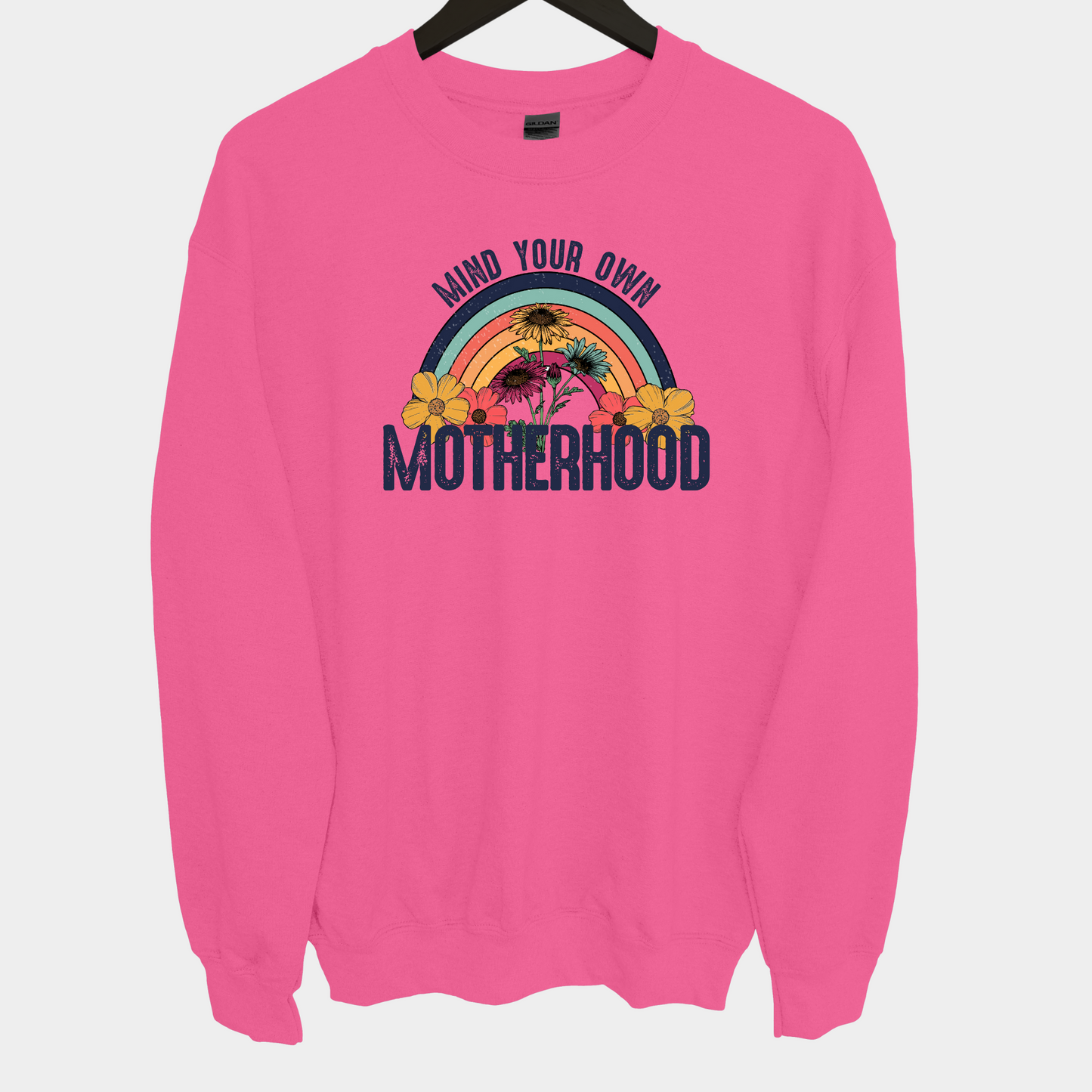 Adult crewneck sweatshirt | Mind your own Motherhood Crewneck sweatshirt | Gift for Mom