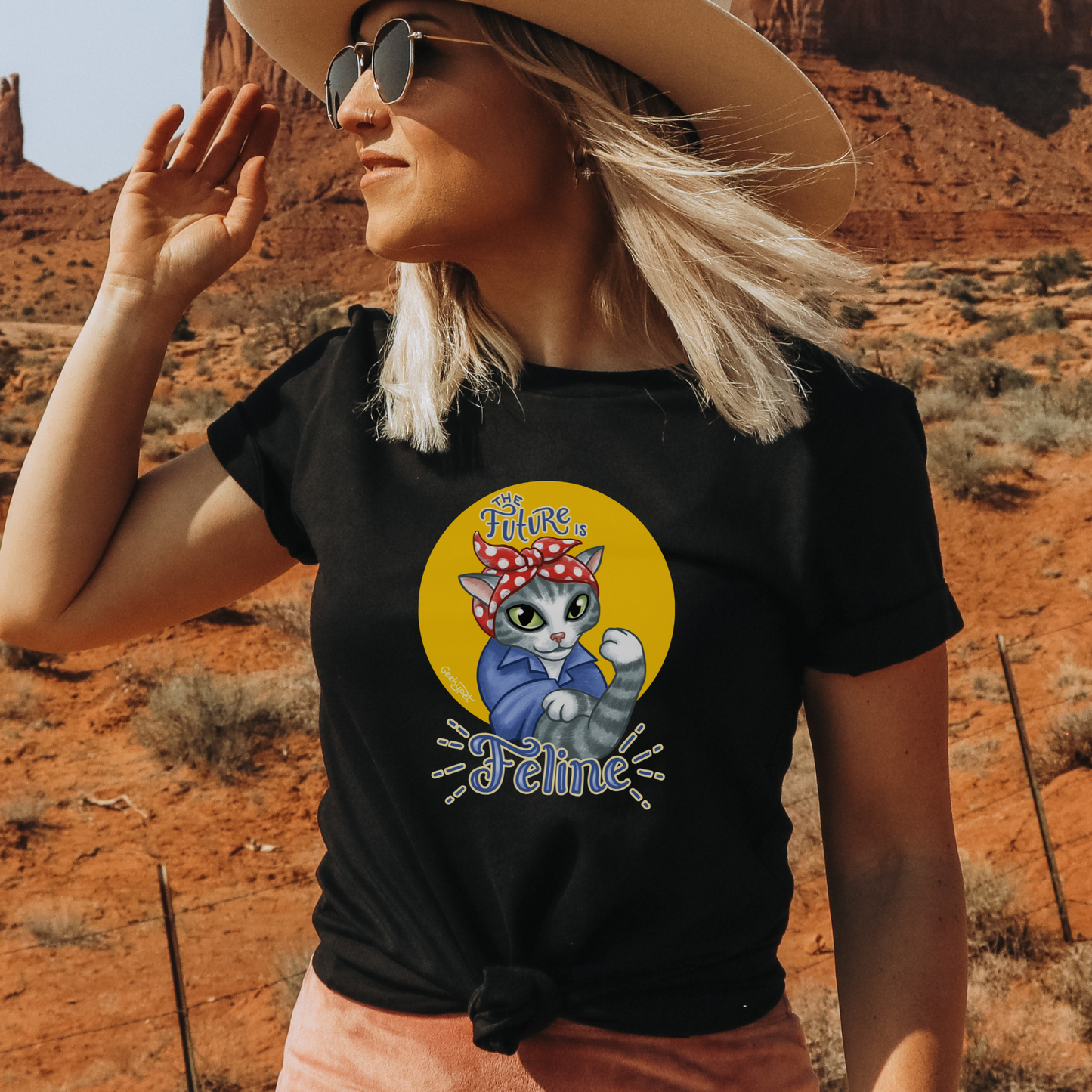 Geeky Pets t-shirt | The Future is Female t-shirt | Adult t-shirt | Unisex Comfort Color t-shirts