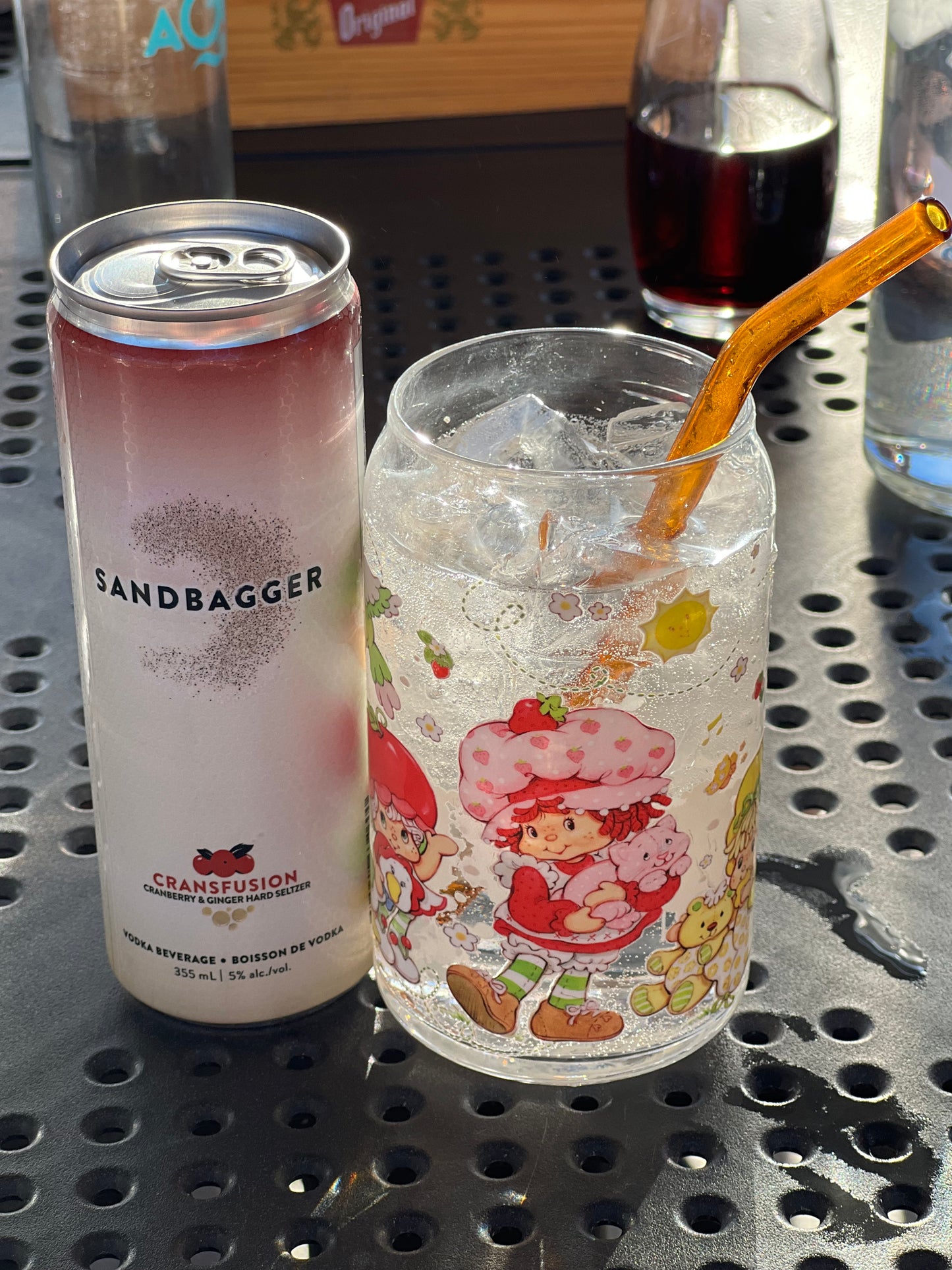 Strawberry Shortcake Inspired Glass | 80’s Cartons | 16 oz Glass