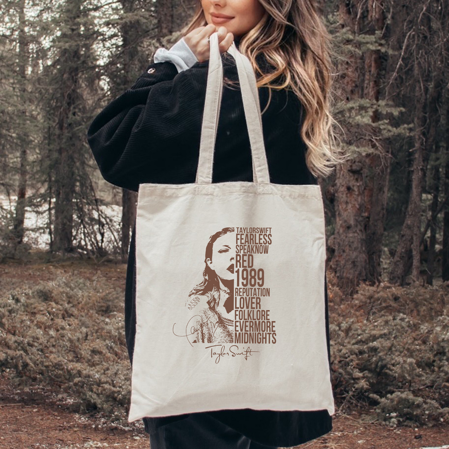 Tay Swift Album inspired tote bag