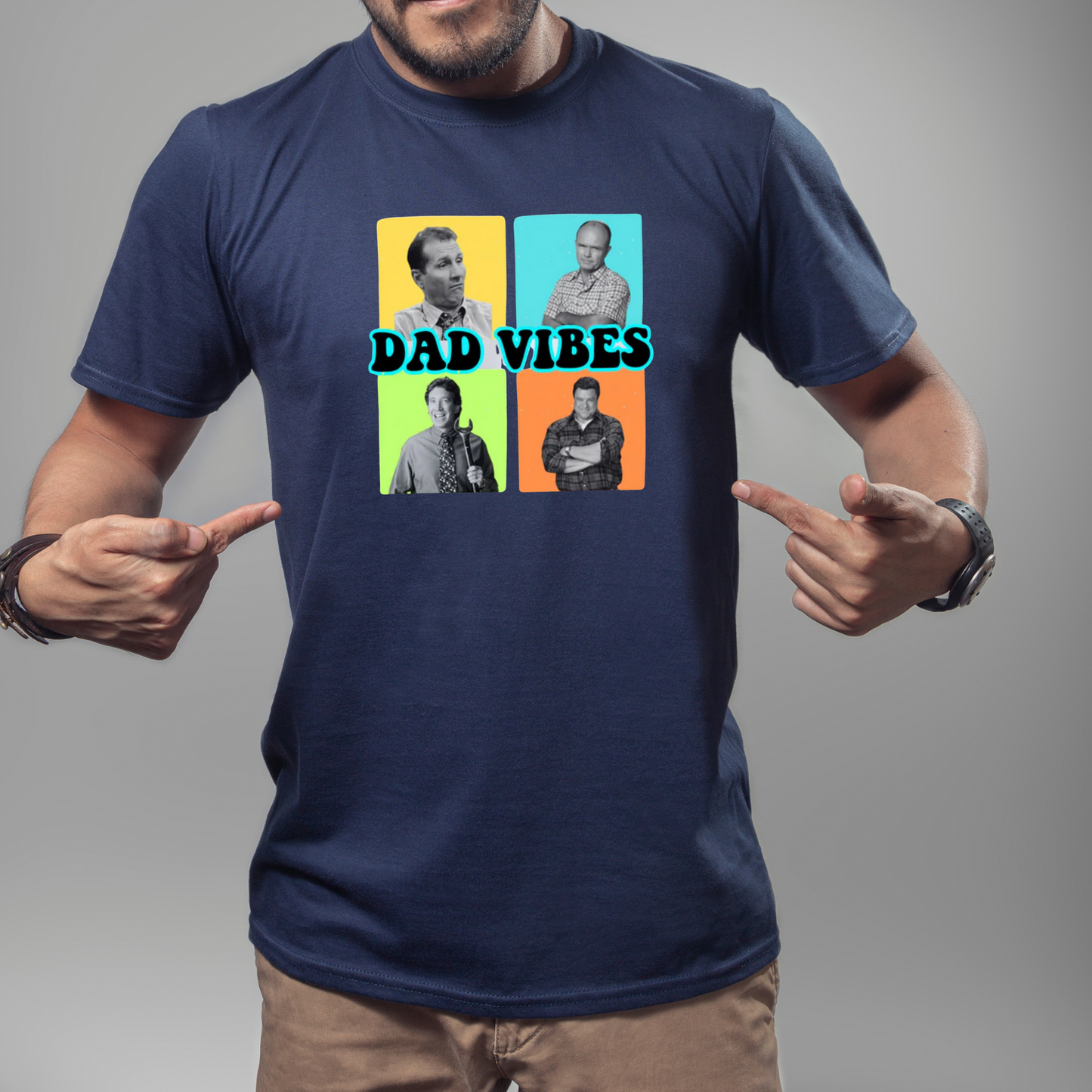 Funny Dad Shirt | Neon Dad Vibes | 90’s Dads | 90’s Sitcoms | Gifts For Dad | Shirt for DAD | Adult Shirt