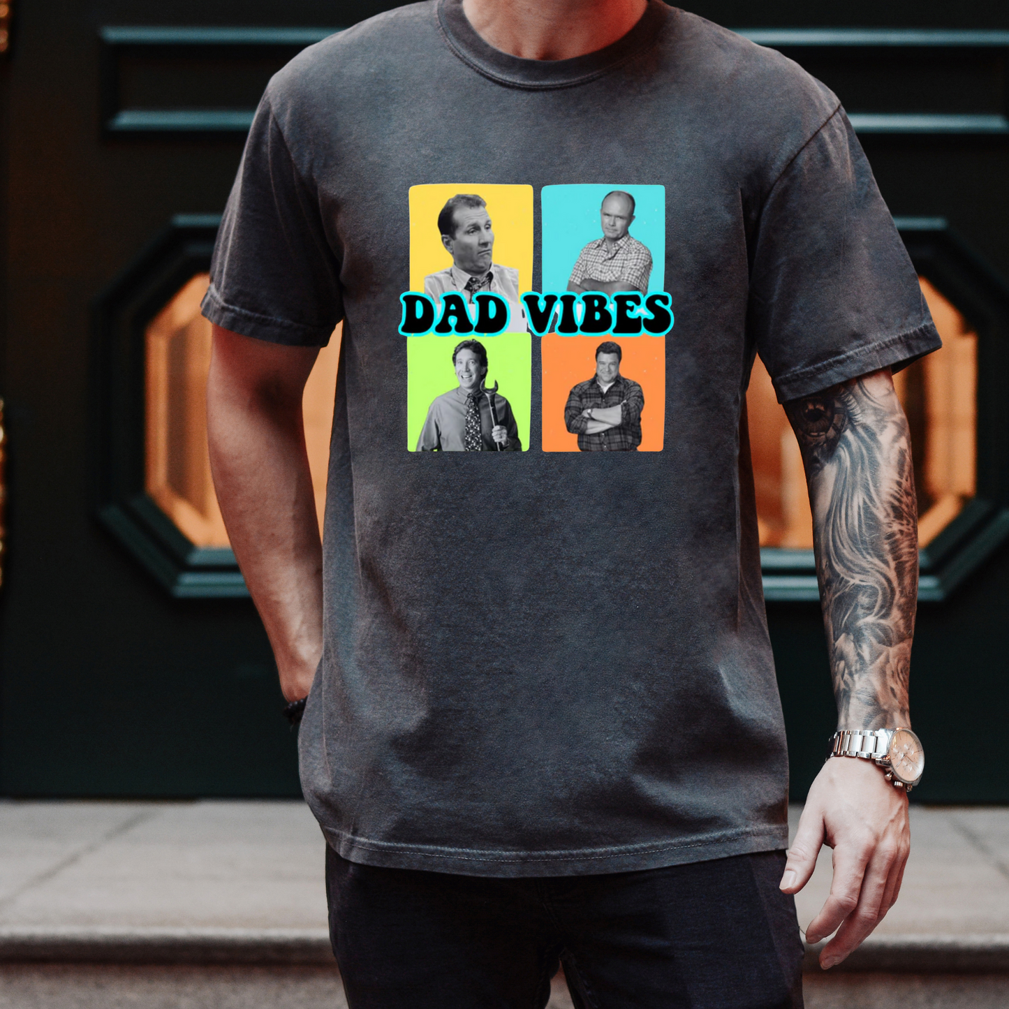 Funny Dad Shirt | Neon Dad Vibes | 90’s Dads | 90’s Sitcoms | Gifts For Dad | Shirt for DAD | Adult Shirt