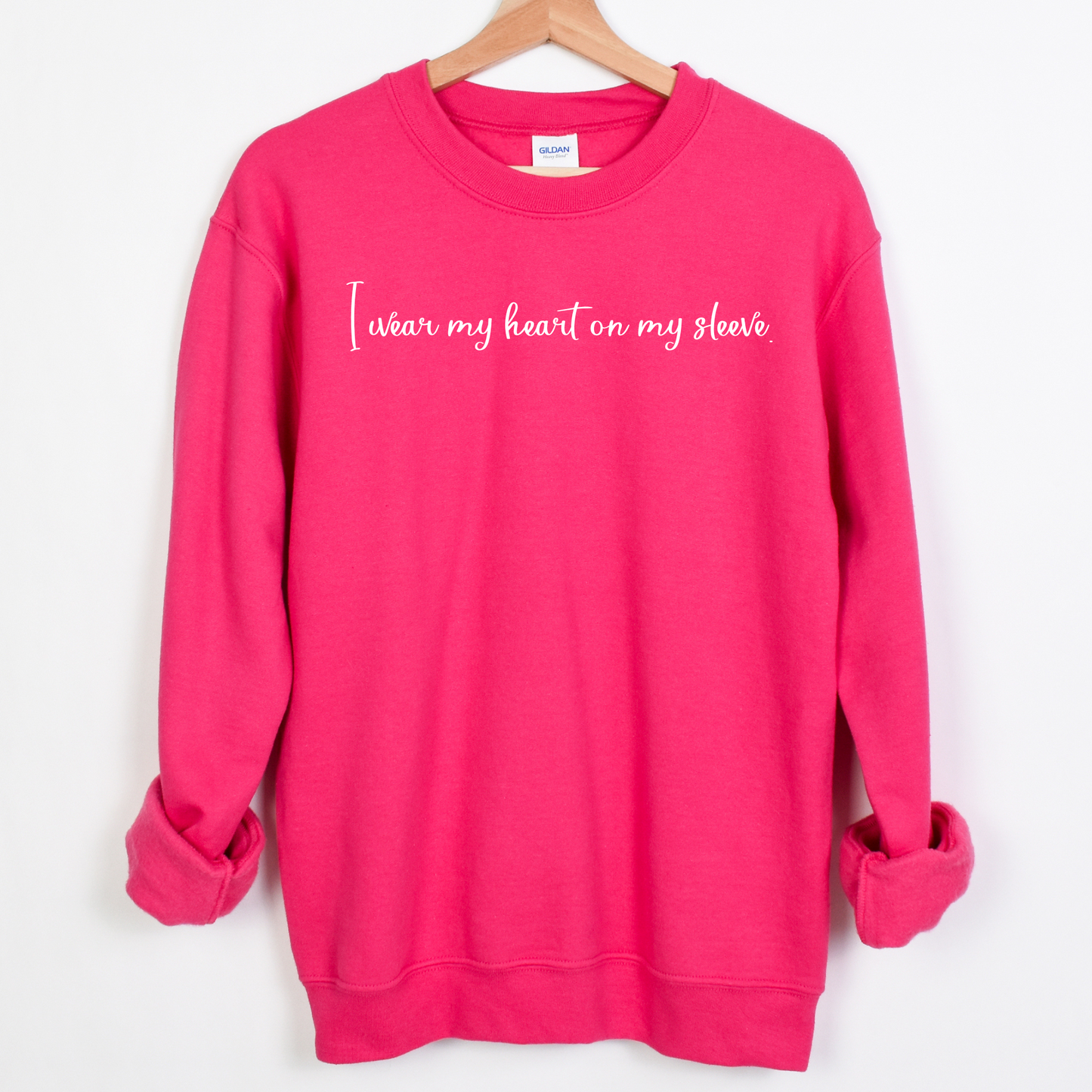 Gift for Mom | Gift for Grandma | I wear my heart on my sleeve | Custom Sweater | Unique gift idea