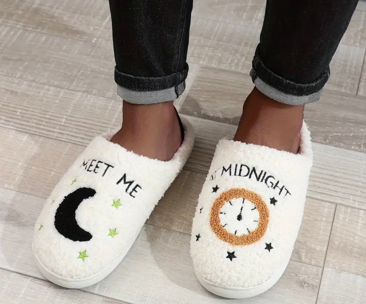 Tay Swift Inspired Slippers || Meet Me At Midnight Slippers