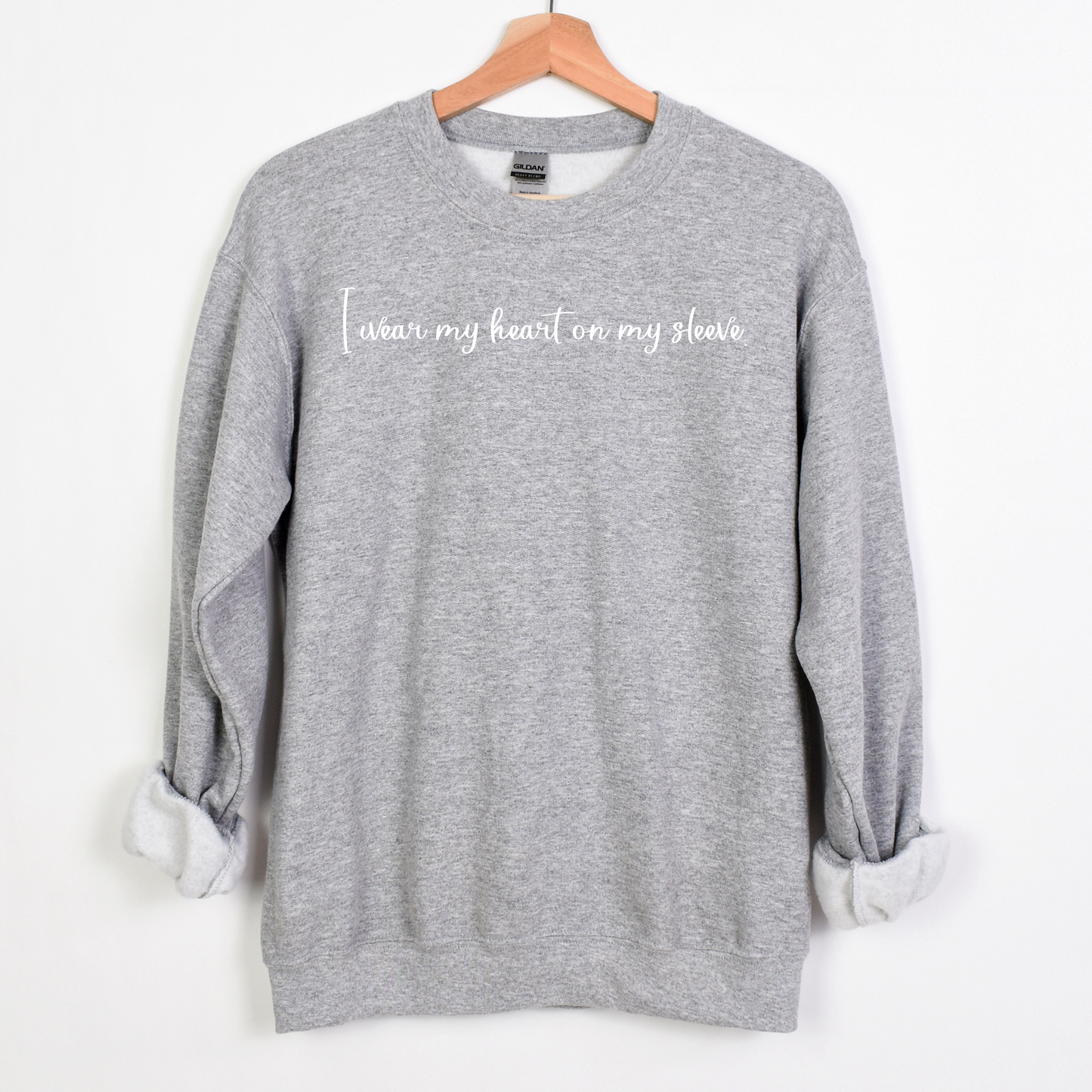 Gift for Mom | Gift for Grandma | I wear my heart on my sleeve | Custom Sweater | Unique gift idea