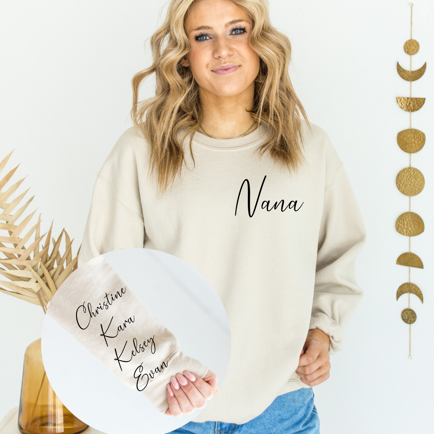 Gift for Mom | Gift for Grandma | I wear my heart on my sleeve | Custom Sweater | Unique gift idea