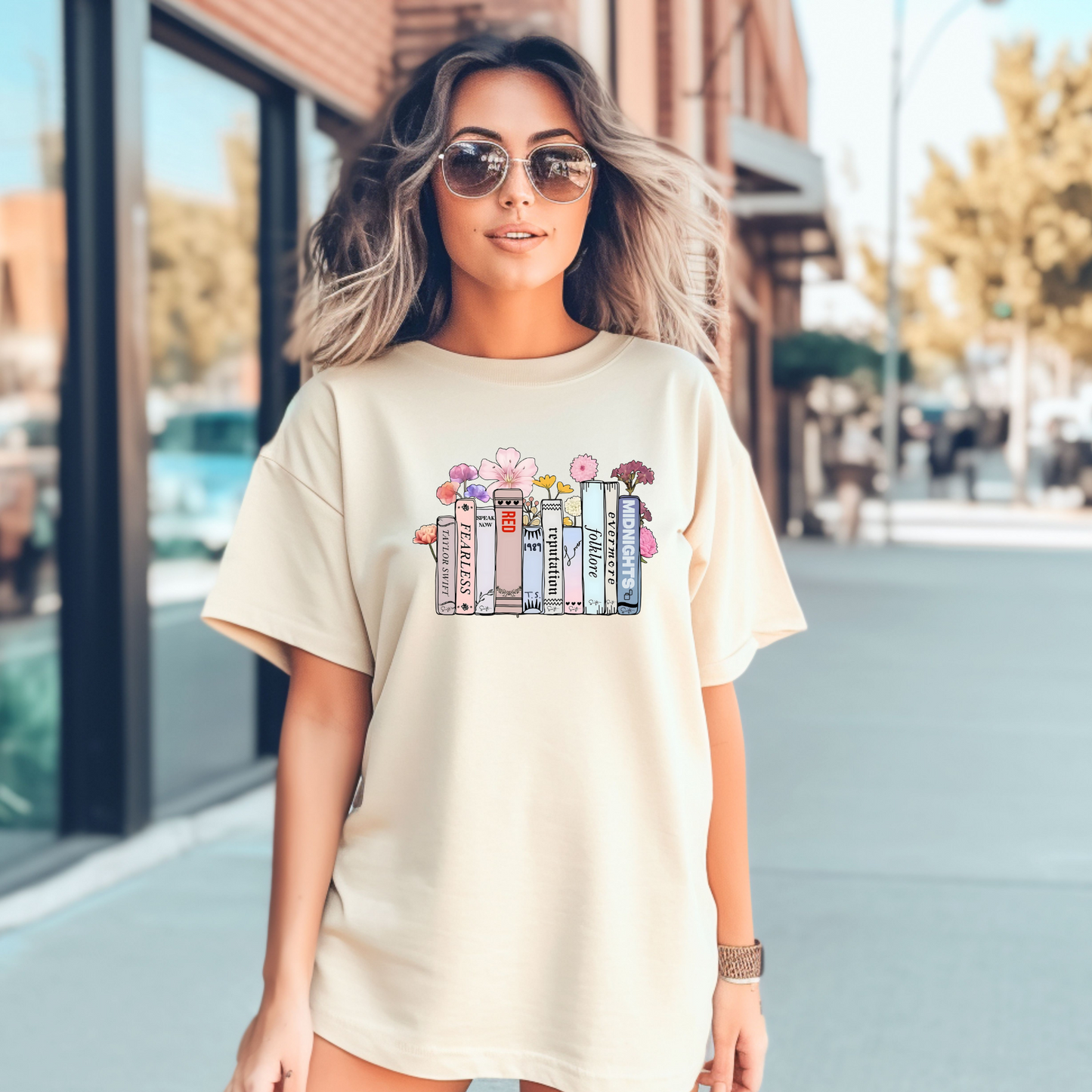 Tay Swift Pastel Book Album Shirt