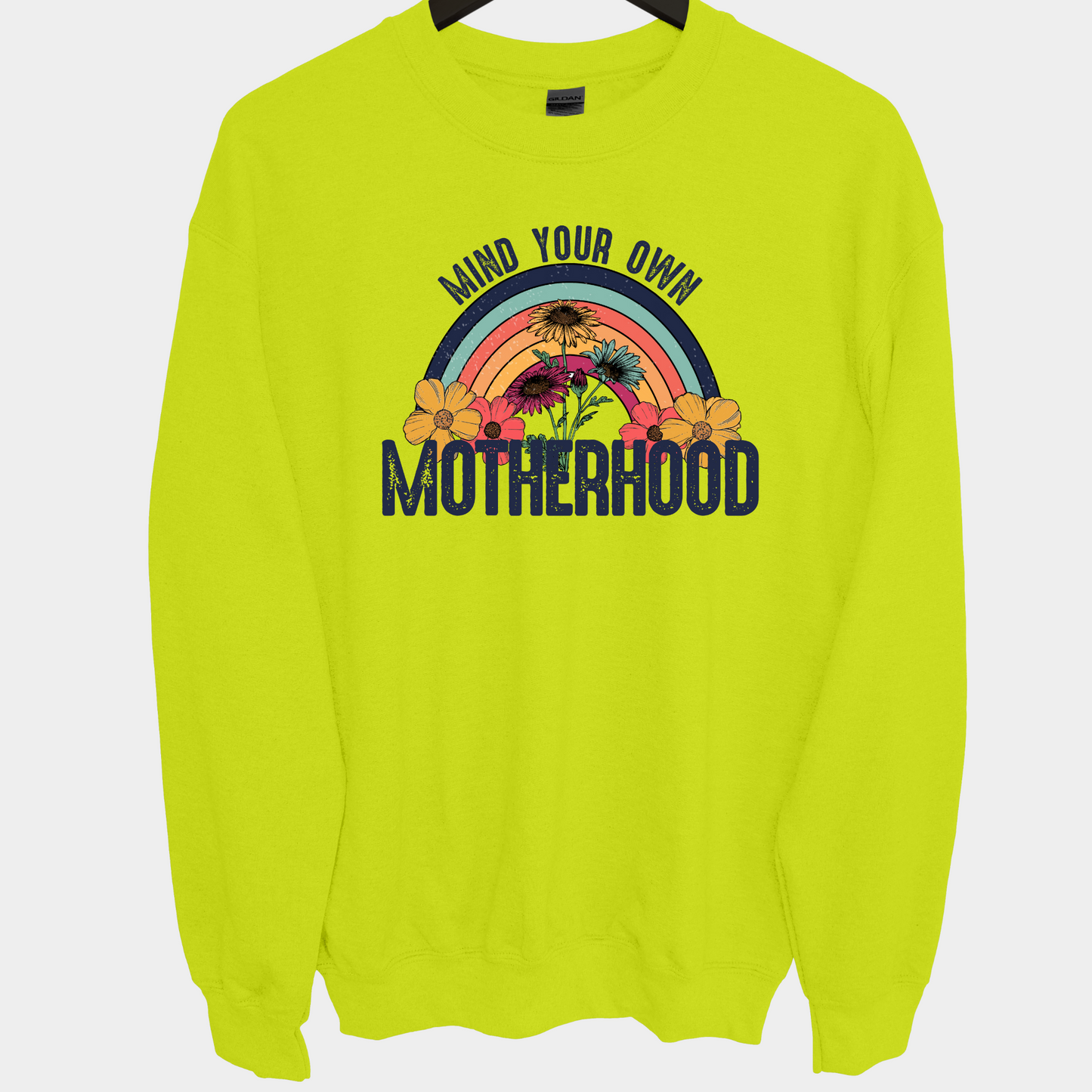 Adult crewneck sweatshirt | Mind your own Motherhood Crewneck sweatshirt | Gift for Mom