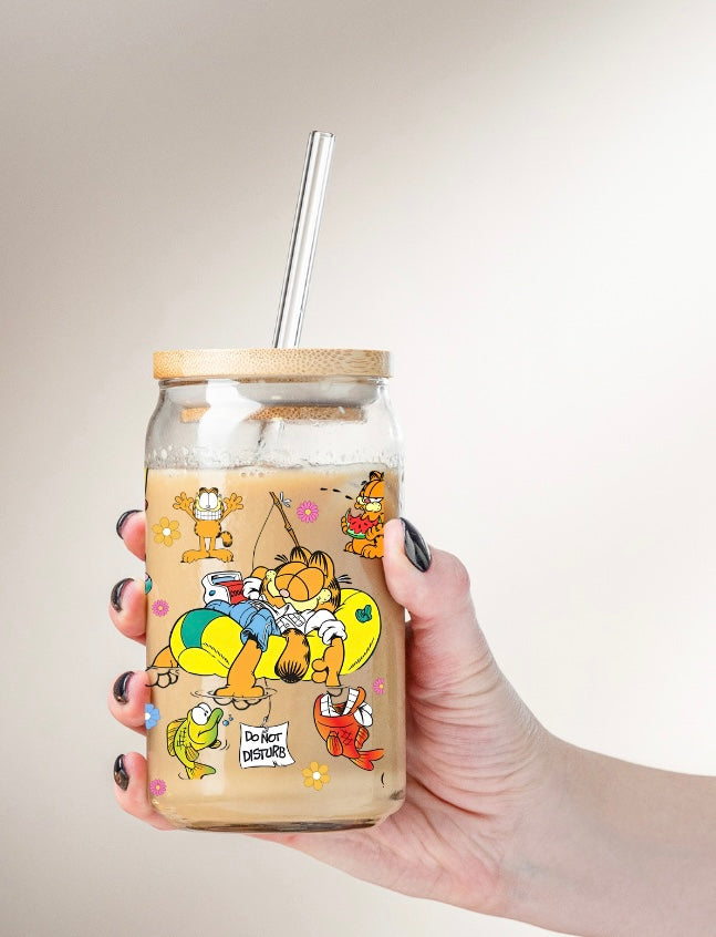 Garfield 16 oz glass
