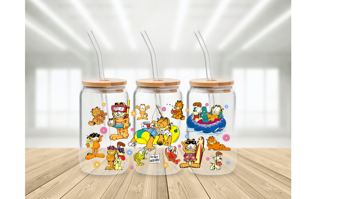 Garfield 16 oz glass