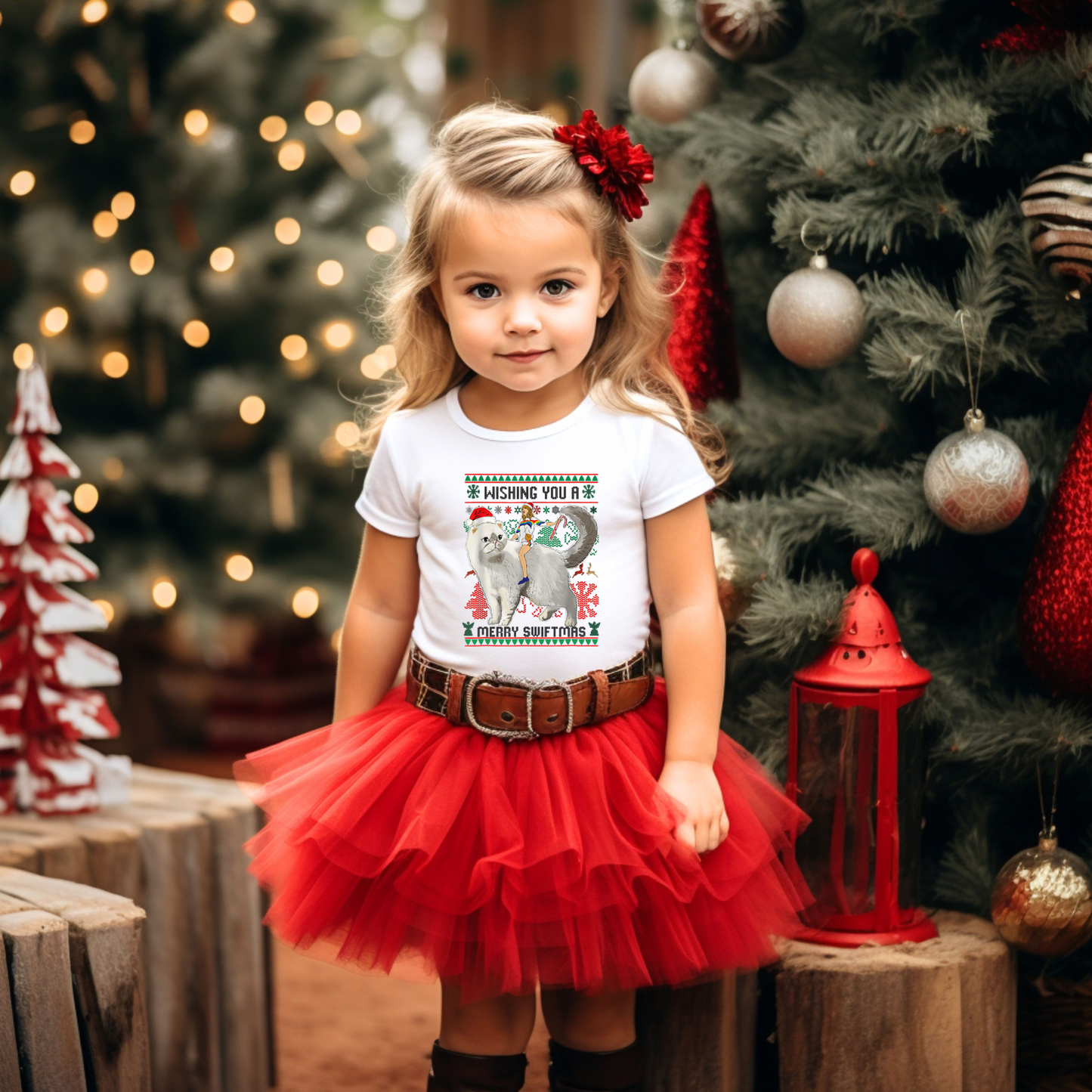 Merry Swiftmas | Tay Swift Christmas inspired shirt | Unicorn Cat shirt | kids shirt | Concert shirt