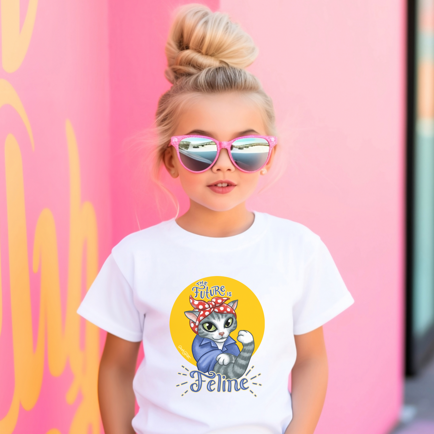 The Future is Female shirt | Geeky Pets shirt | Cat shirt for cat lovers | Kids shirt