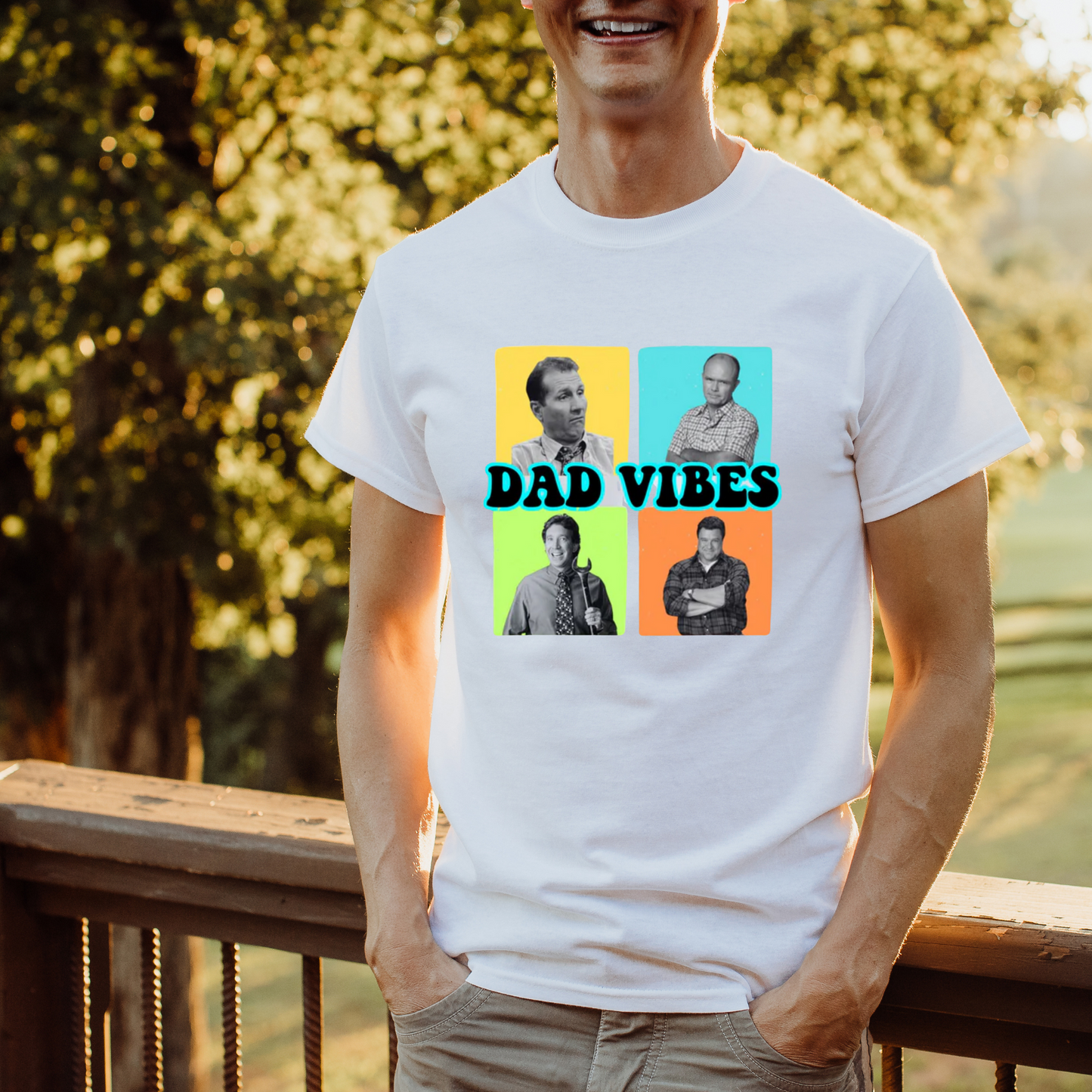 Funny Dad Shirt | Neon Dad Vibes | 90’s Dads | 90’s Sitcoms | Gifts For Dad | Shirt for DAD | Adult Shirt