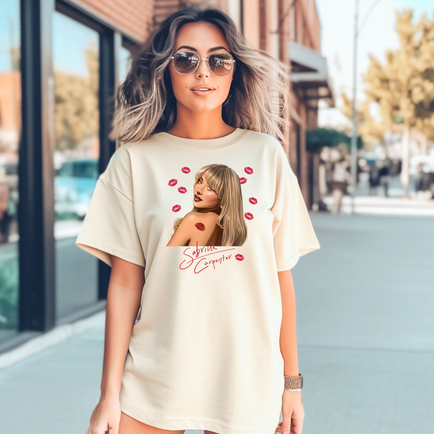 Sabrina Carpenter Inspired Shirt | Kisses