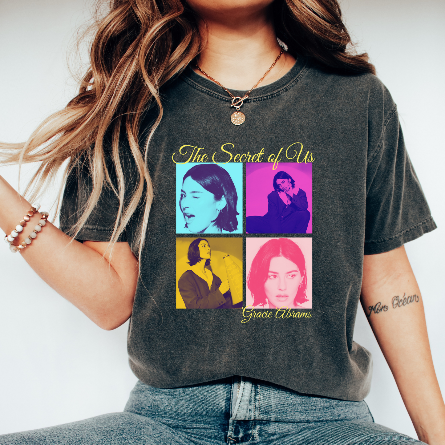 Gracie Abrams Pop of Colour Inspired Adult Shirt | Concert Shirt |