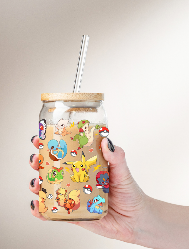Pokémon Inspired Glass | 16 oz Glass