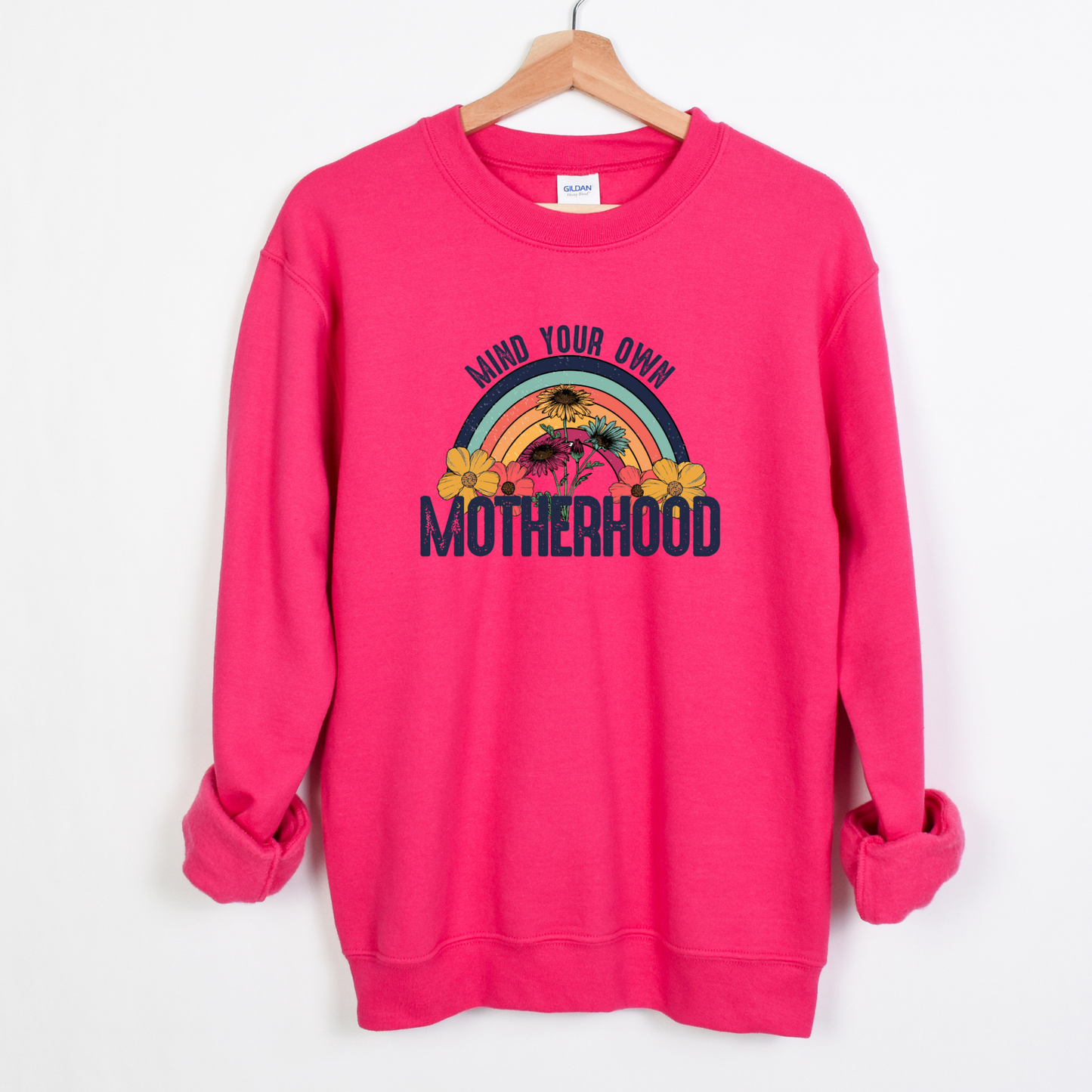 Adult crewneck sweatshirt | Mind your own Motherhood Crewneck sweatshirt | Gift for Mom