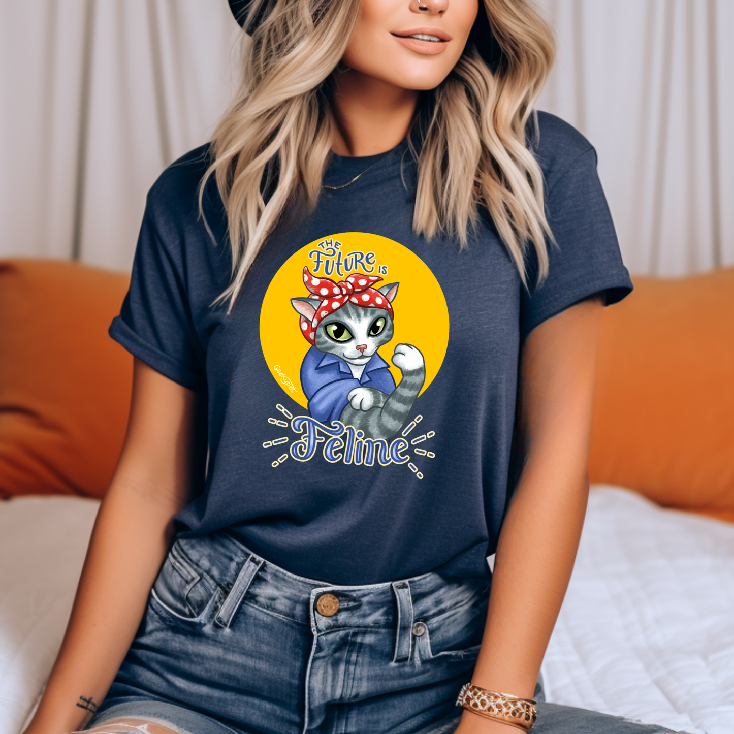 Geeky Pets t-shirt | The Future is Female t-shirt | Adult t-shirt | Unisex Comfort Color t-shirts