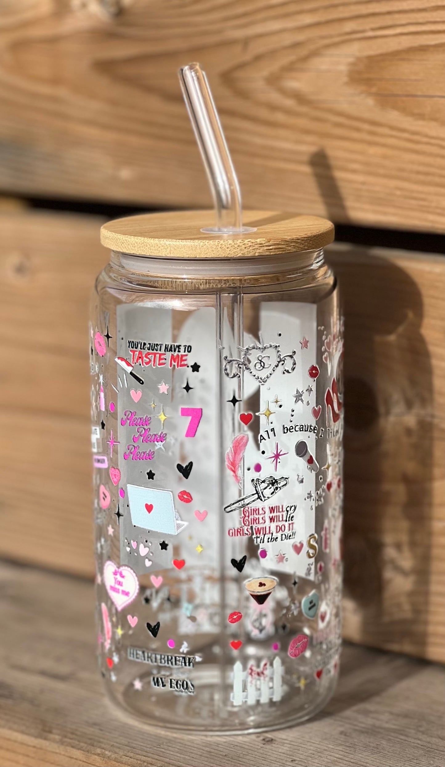 Sabrina Carpenter Short N’ Sweet Inspired 16 oz Glass