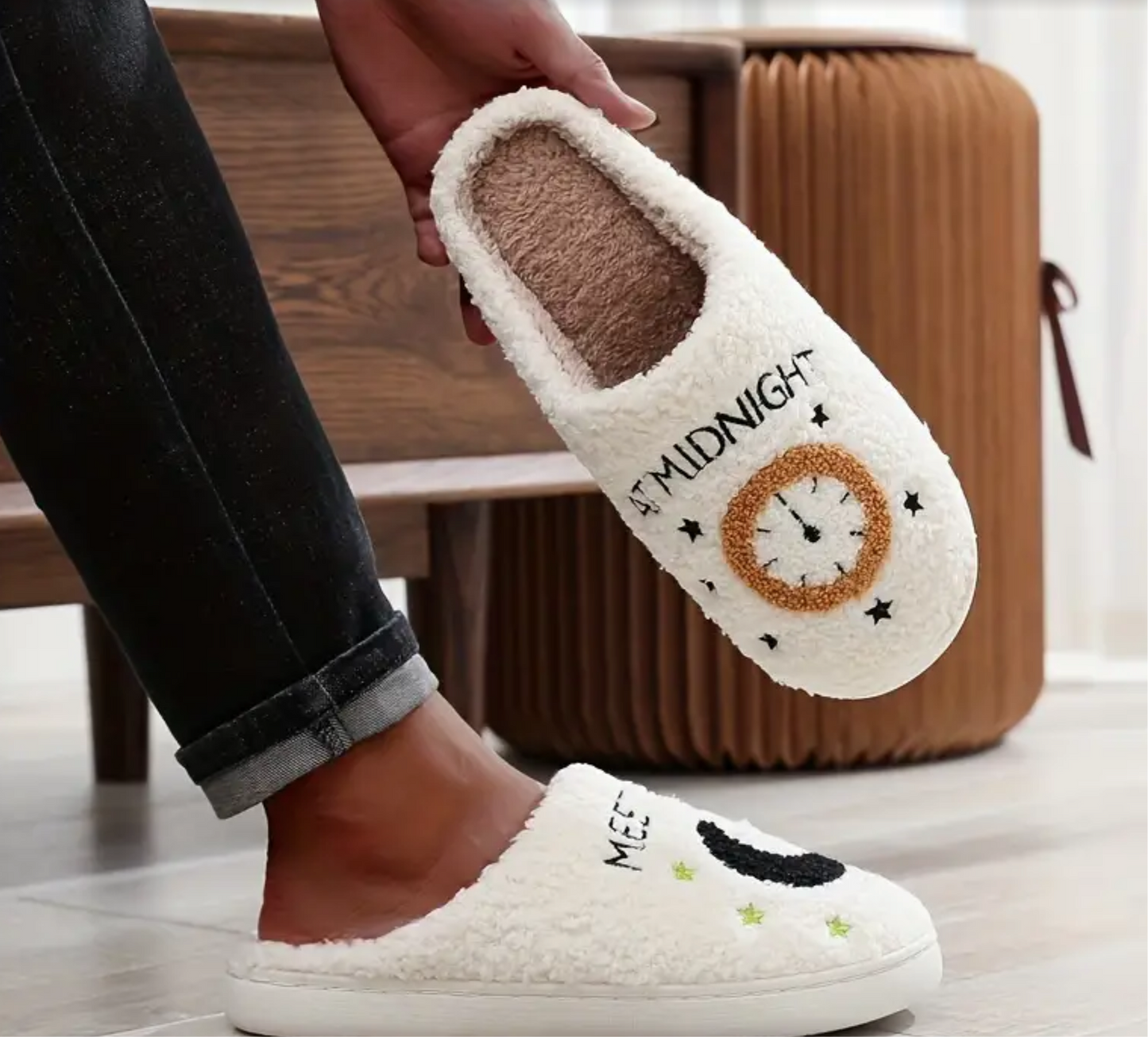 Tay Swift Inspired Slippers || Meet Me At Midnight Slippers