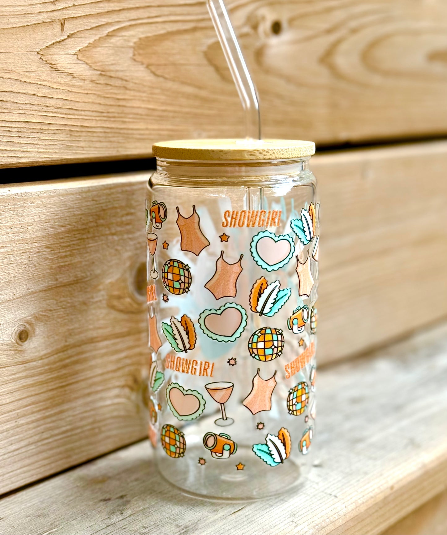 The Life of a Showgirl Inspired 16 oz glass