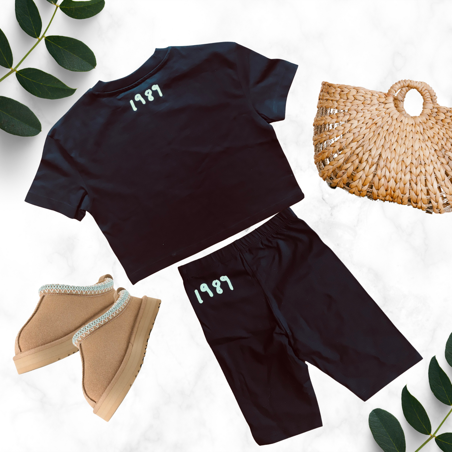 Taylor Swift Inspired 1989 Shorts and TShirt set