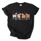 Christmas Cows Adult Shirt