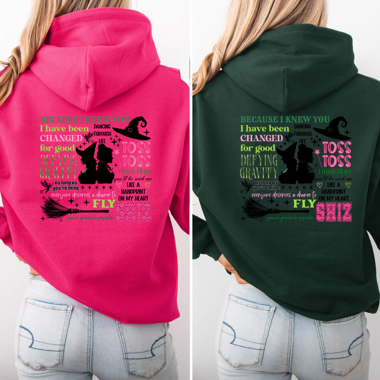 Pink goes good with Green | Changed for Good | Wicked Adult and Kid Hoodie