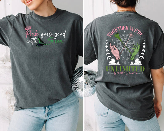 Pink goes good with Green | Unlimited together we’re Unlimited | Adult Shirt | Wicked Adult Shirt