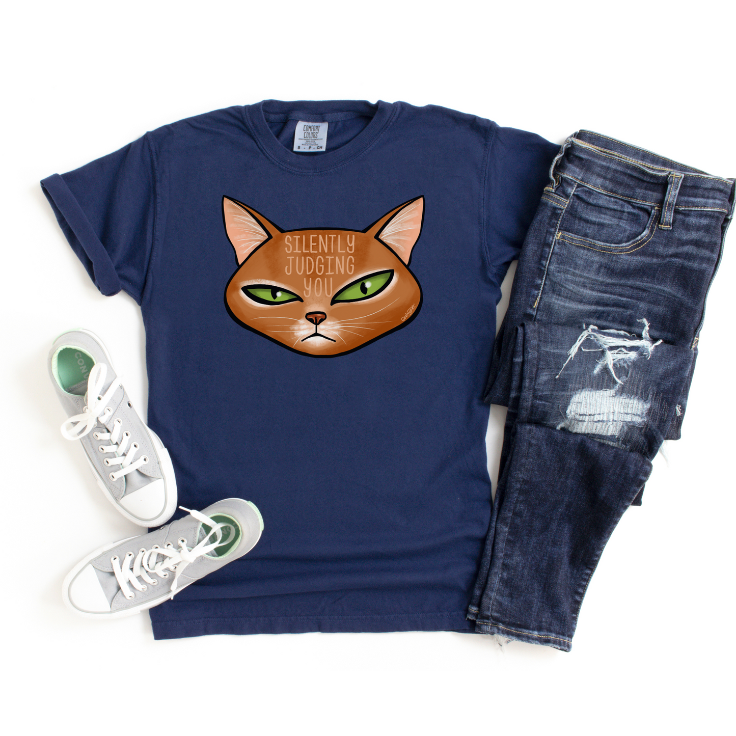 Geeky Pets t-shirt | Silently Judging you t-shirt  | Adult t-shirt | Unisex Comfort Color t-shirts
