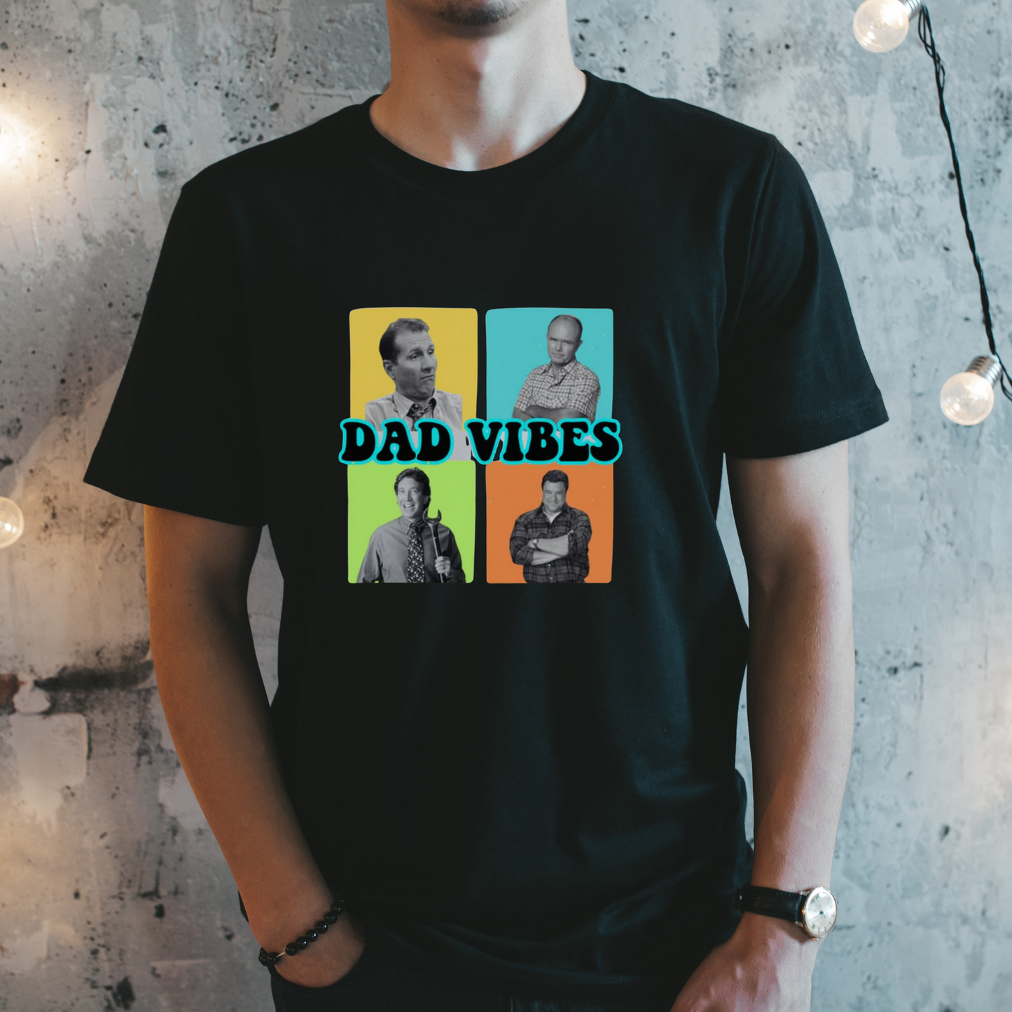 Funny Dad Shirt  | Neon Dad Vibes | 90’s Dads | 90’s Sitcoms | Father’s Day Shirt | Shirt for DAD | Adult Shirt