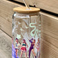 Tay Swift Inspired 16 oz glass: Iconic Eras Tour including The Tourtured Poets Department