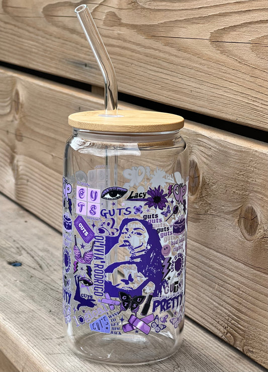Oliva Rodrigo Inspired 16 oz glass