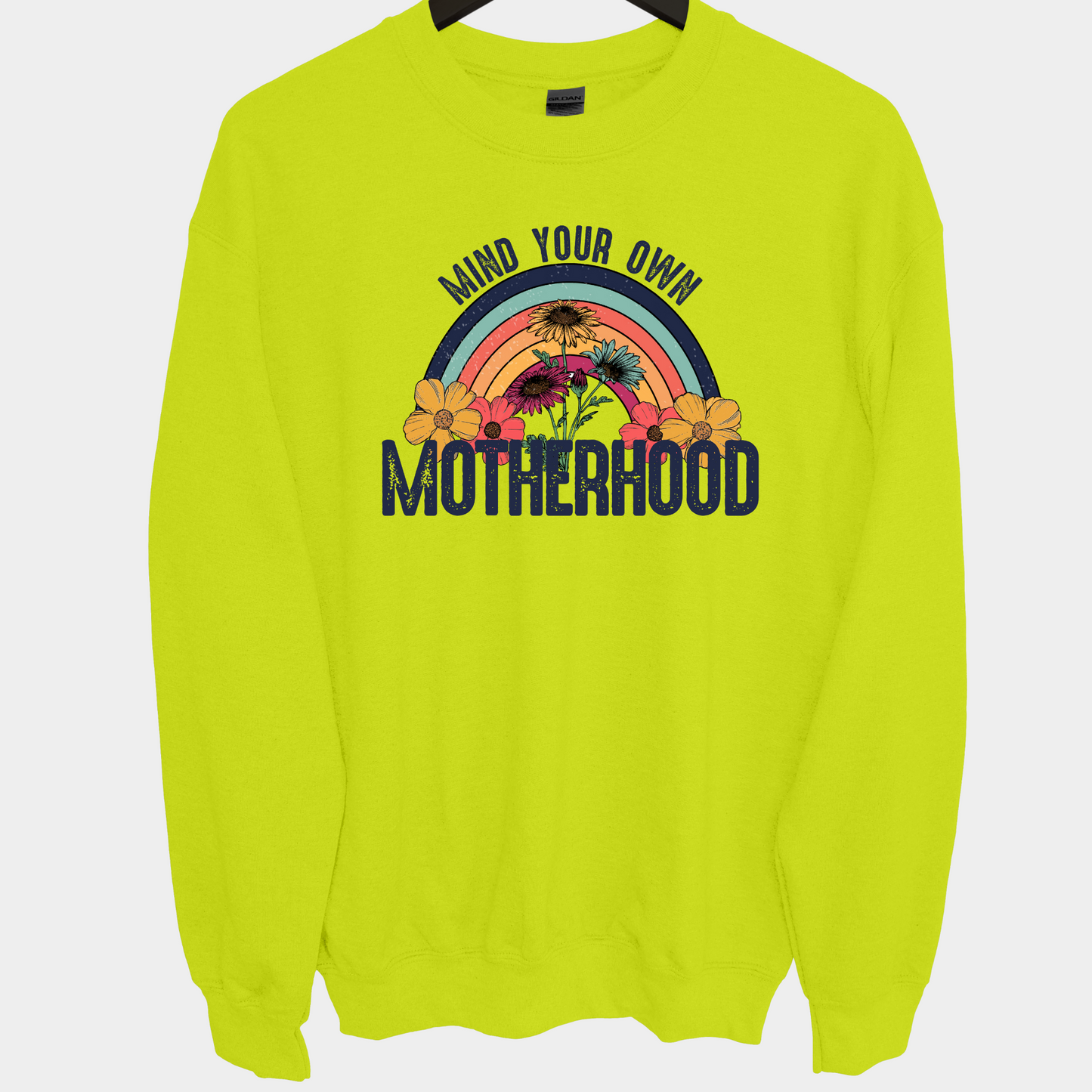 Adult crewneck sweatshirt | Mind your own Motherhood Crewneck sweatshirt | Mother’s Day gift ideas