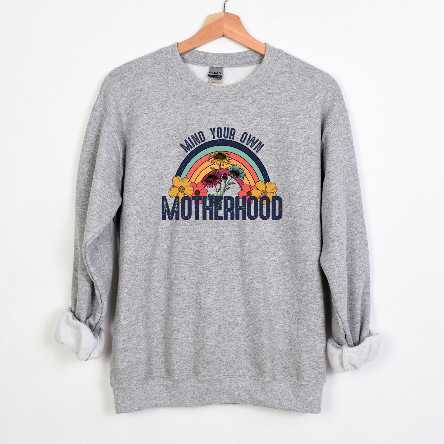 Adult crewneck sweatshirt | Mind your own Motherhood Crewneck sweatshirt | Mother’s Day gift ideas