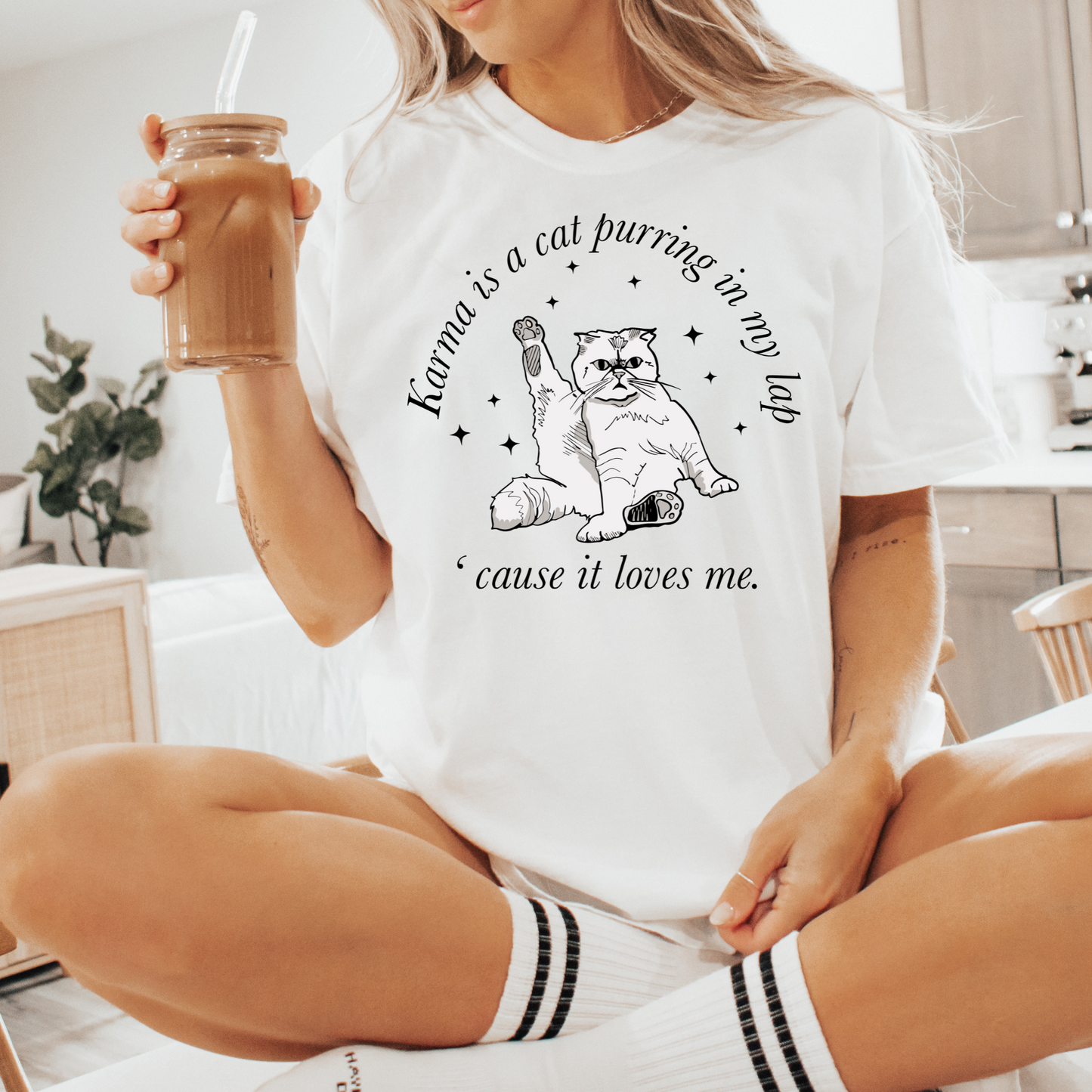 T Swift inspired t-shirt | Eras t-shirt | Karma is a cat | Adult t-shirt |