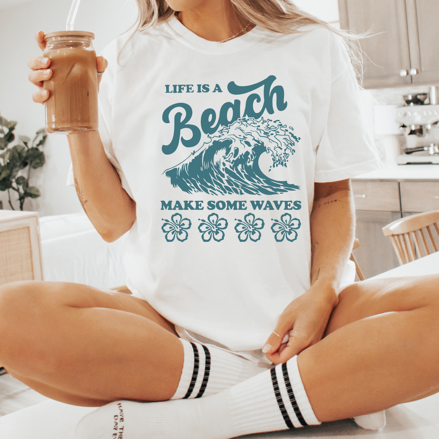 Life is a Beach | Adult Comfort Color shirt
