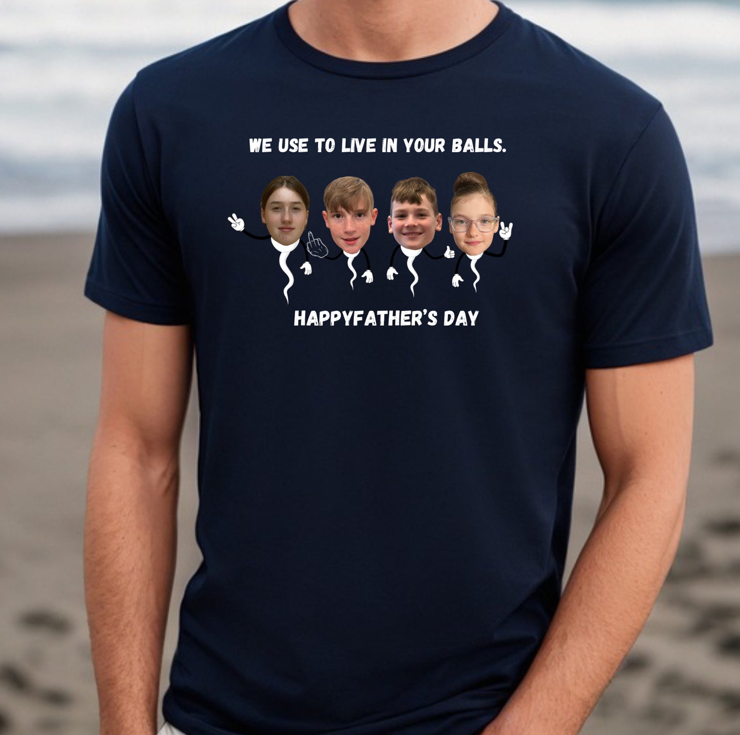 We use to live in your balls | Custom Shirt for dad | Funny dad shirt | Father’s Day Shirt | Shirt for DAD | Adult Shirt