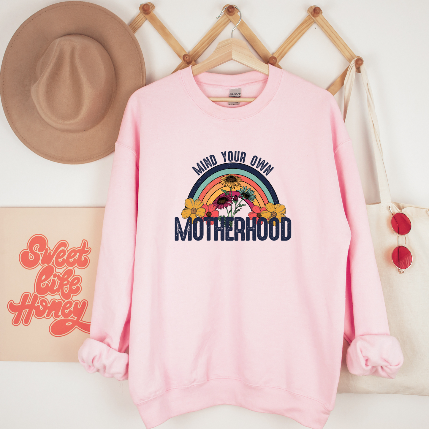 Adult crewneck sweatshirt | Mind your own Motherhood Crewneck sweatshirt | Mother’s Day gift ideas