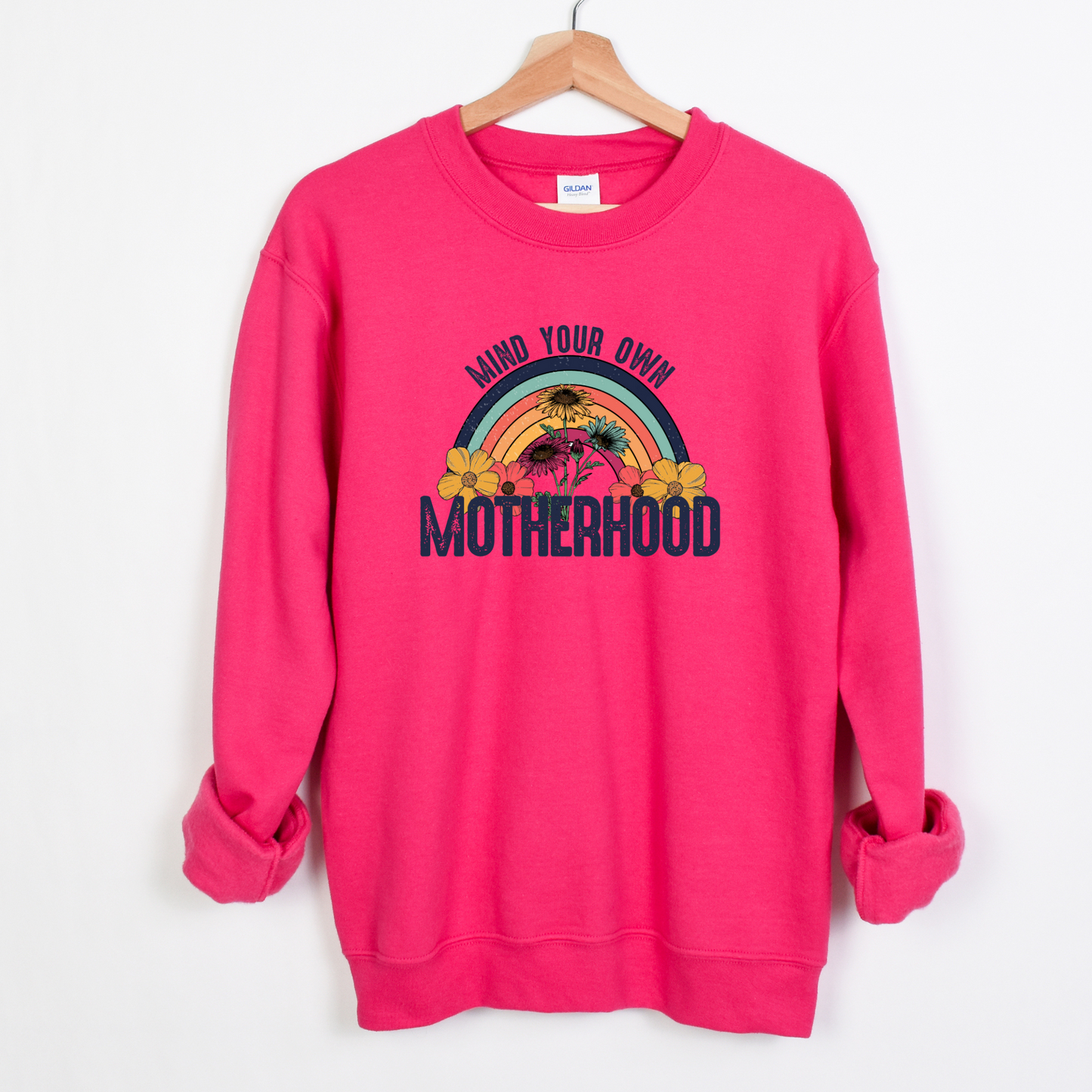 Adult crewneck sweatshirt | Mind your own Motherhood Crewneck sweatshirt | Mother’s Day gift ideas