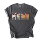 Christmas Cows Adult Shirt