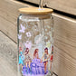 Tay Swift Inspired 16 oz glass: Iconic Eras Tour including The Tourtured Poets Department